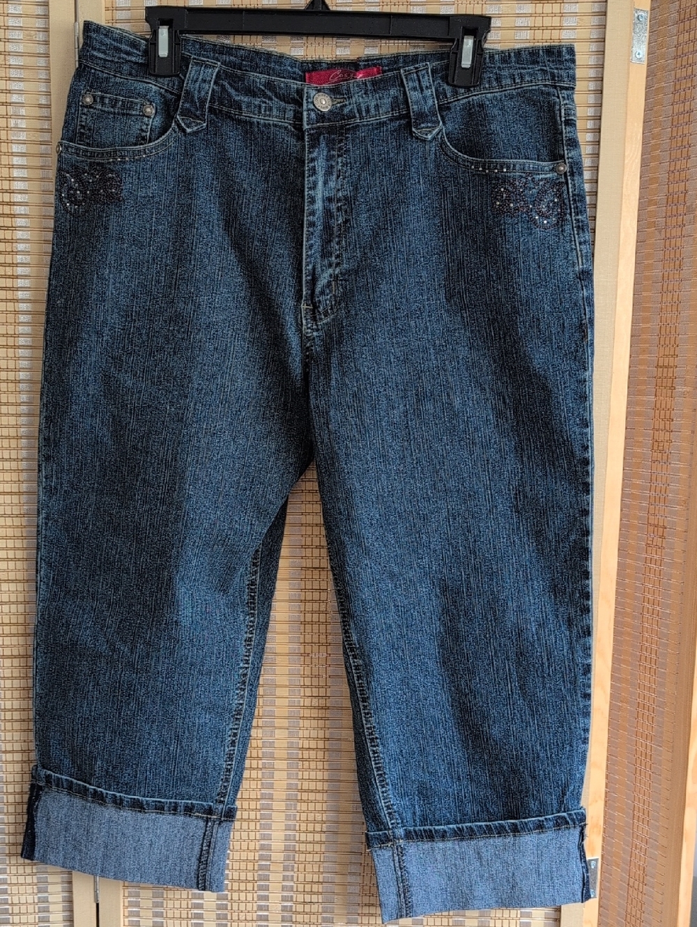 Cos Jeans Dark Blue Relaxed Cropped Jeans